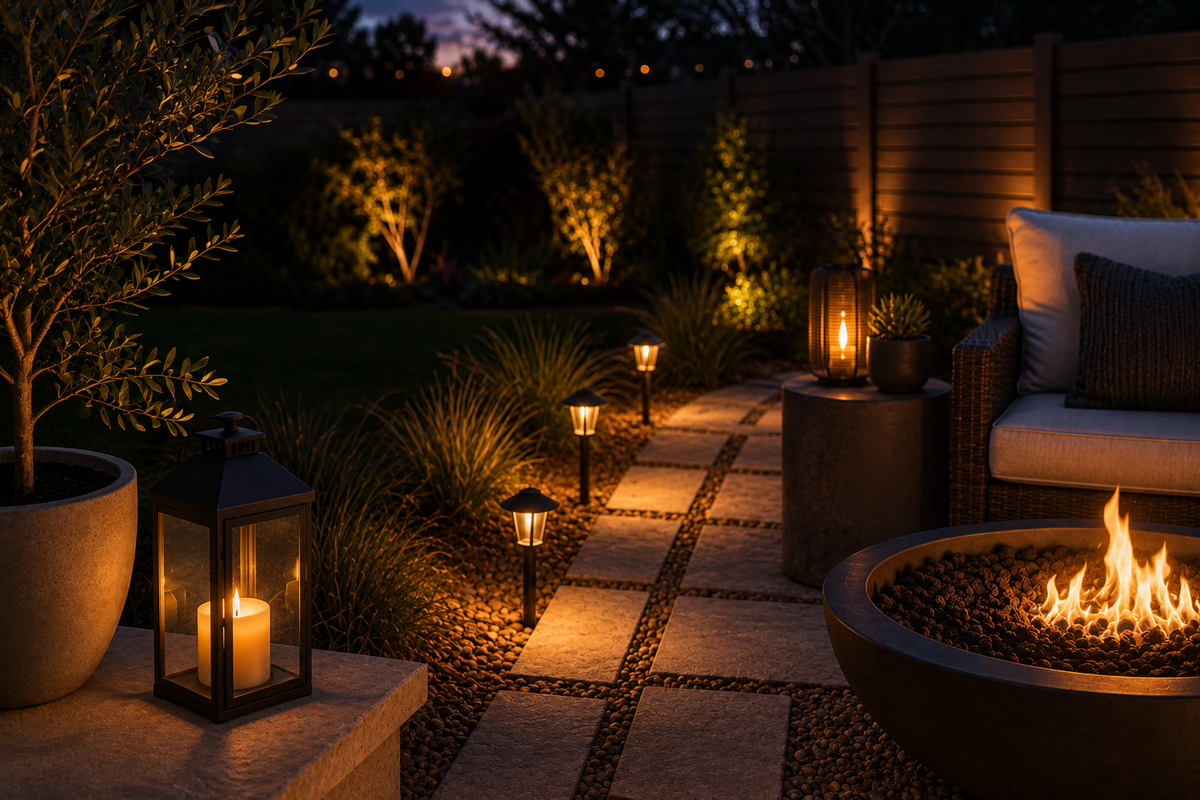 The Patio After Sunset