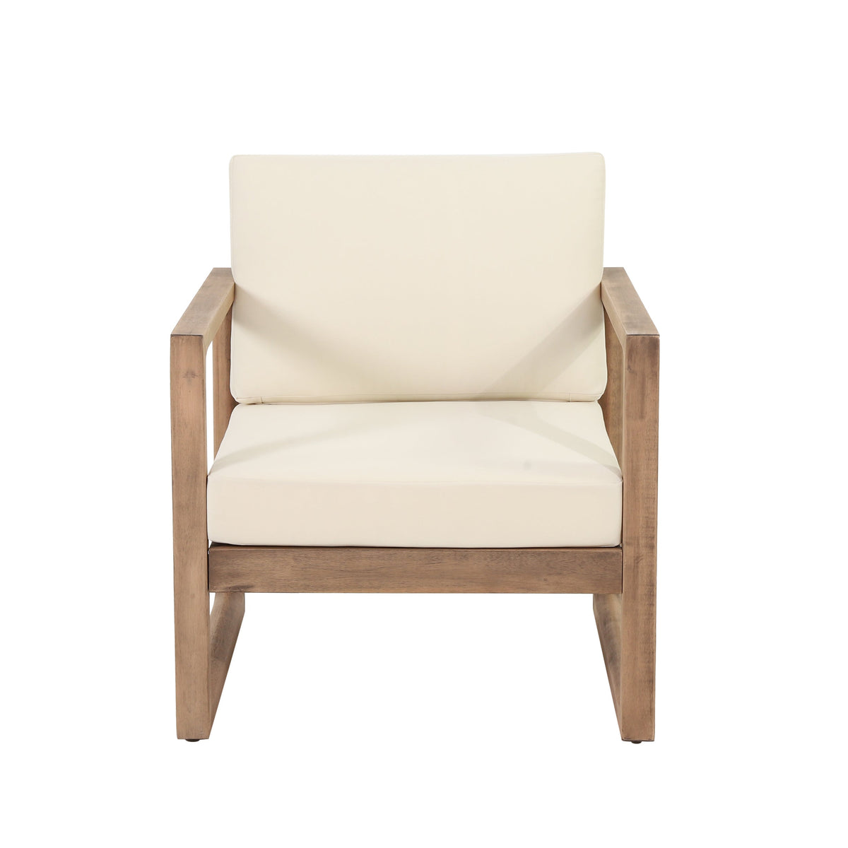 4-Piece Acacia Wood Outdoor Conversation Set