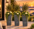 Taper Planters Set of 3 for Outdoor Plants