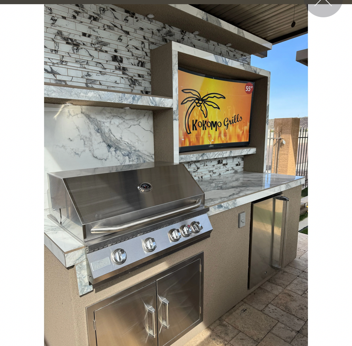 KoKoMo Baja Outdoor Kitchen with 12×12 Patio Cover