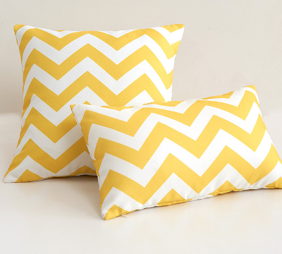 Striped & Wavy Outdoor Waterproof Throw Pillow with Insert
