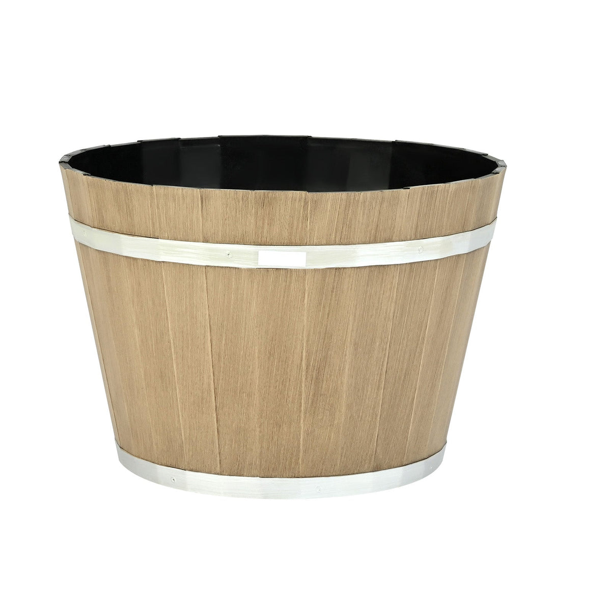 Rustic Whiskey Barrel Planter