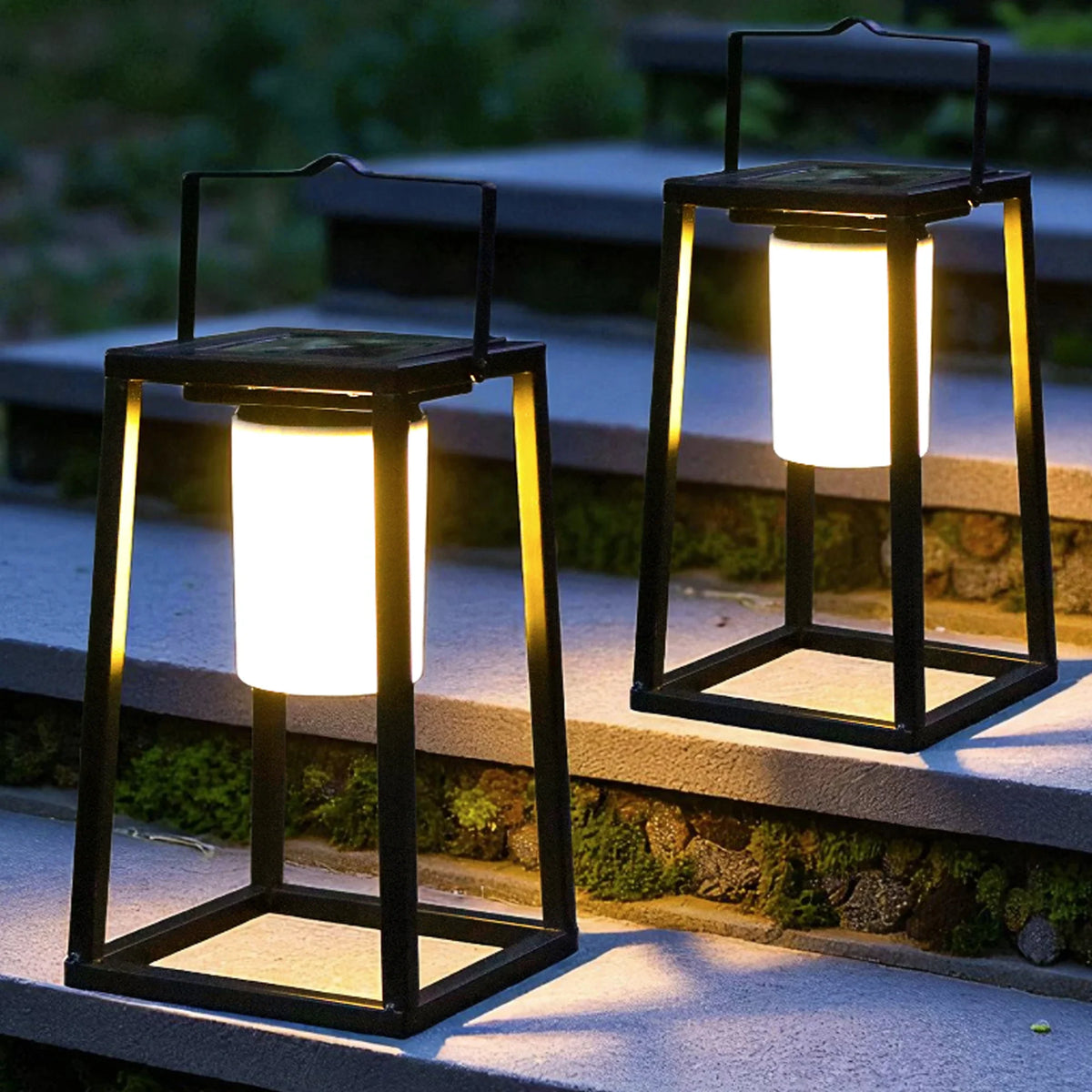 Portable solar outdoor lantern - product view 3