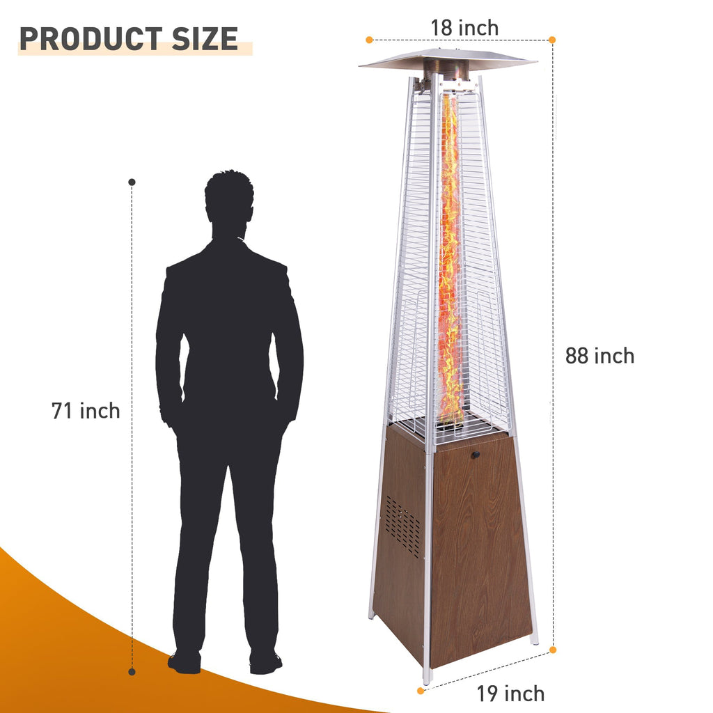 48,000 BTU Pyramid Patio Heater