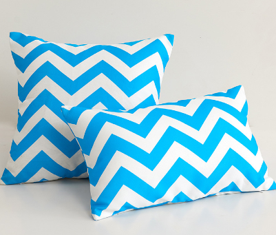 Striped & Wavy Outdoor Waterproof Throw Pillow with Insert