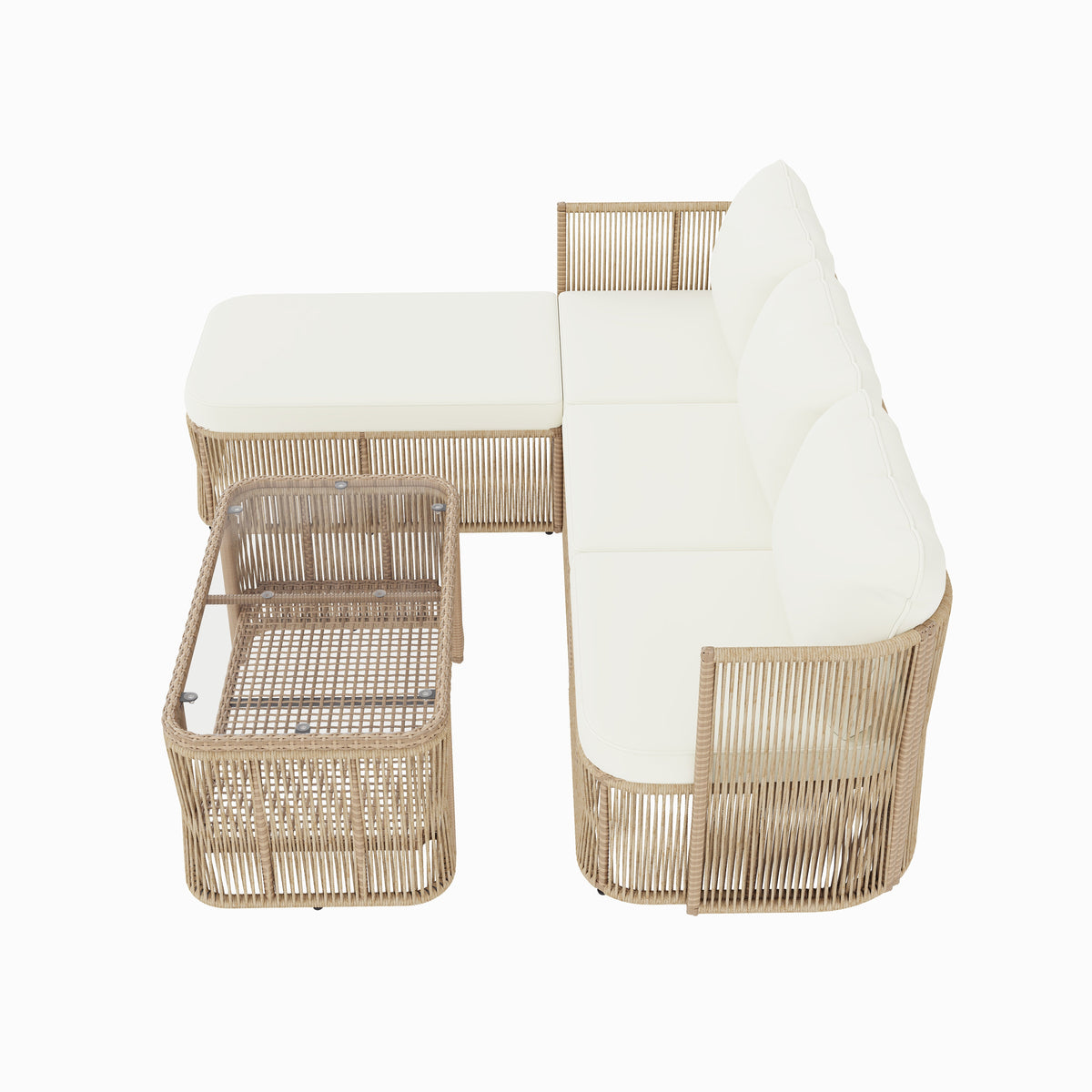 Modular PE Wicker Outdoor Sectional