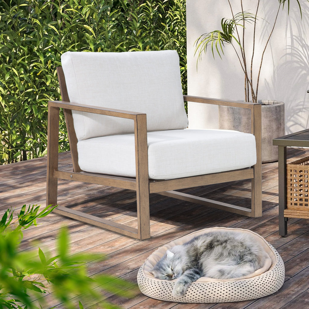 Hamarto Patio 2 Lounge Chair and 2 Ottoman With Side Table