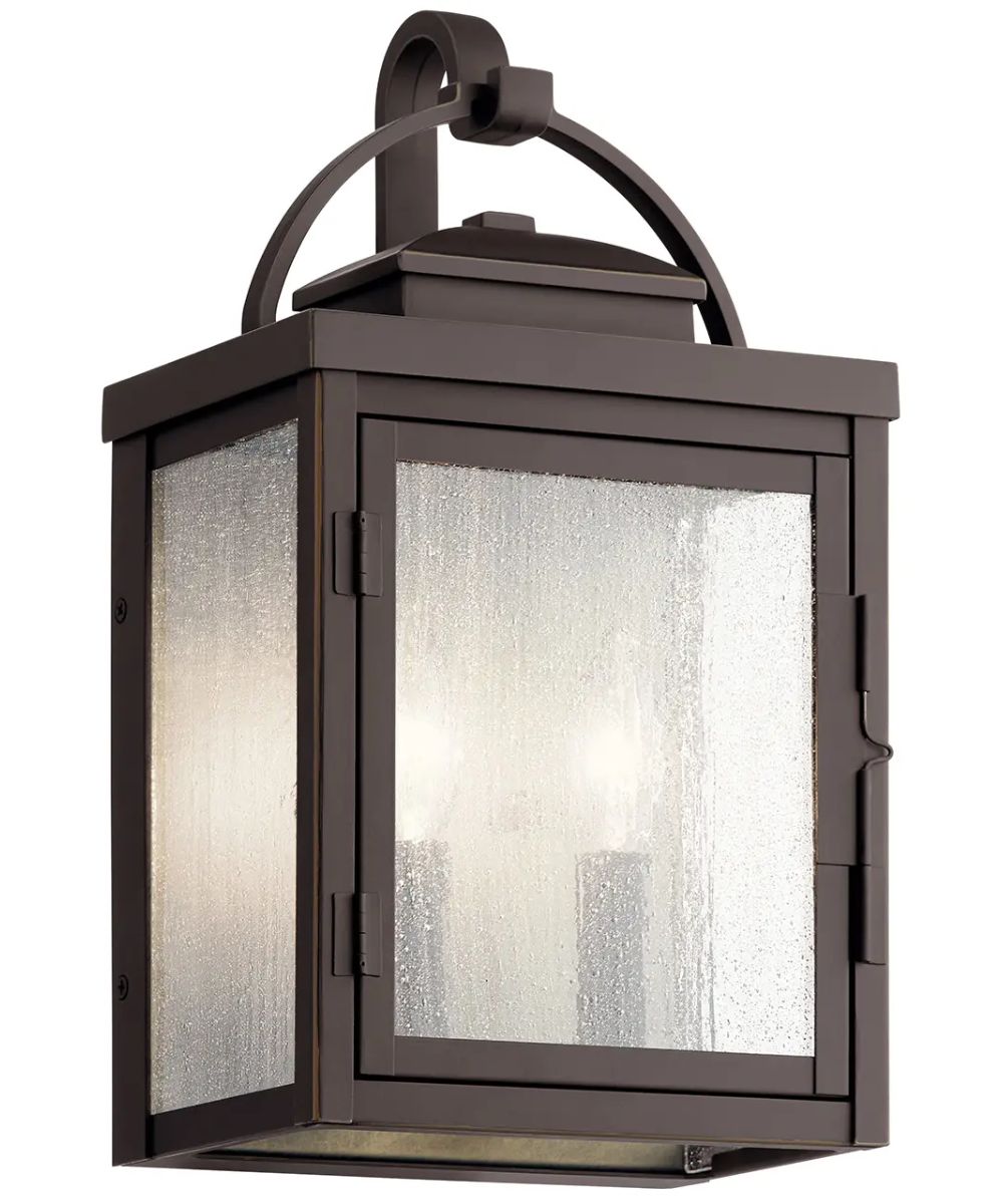 Carlson 15" 2-Light Outdoor Wall Lantern – Bronze