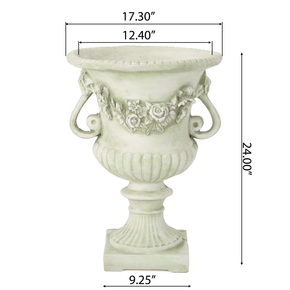 Classic White Garden Urn Planter