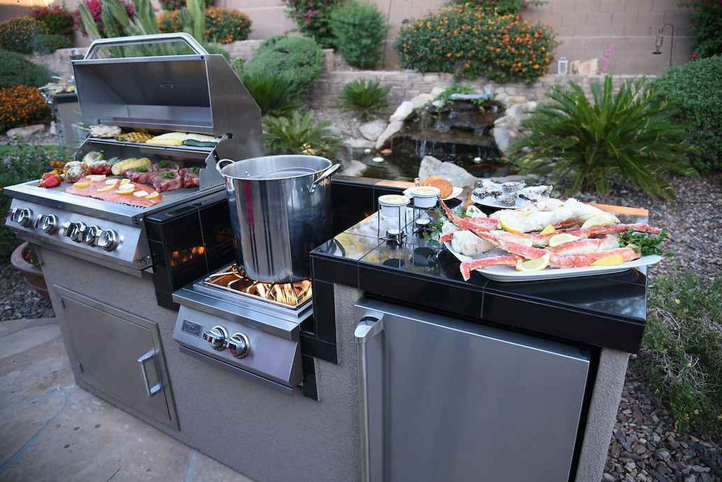 KoKoMo Outdoor Kitchen with Grill & Refrigerator