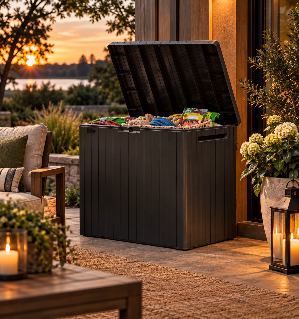 30 Gallon Resin Outdoor Storage Box