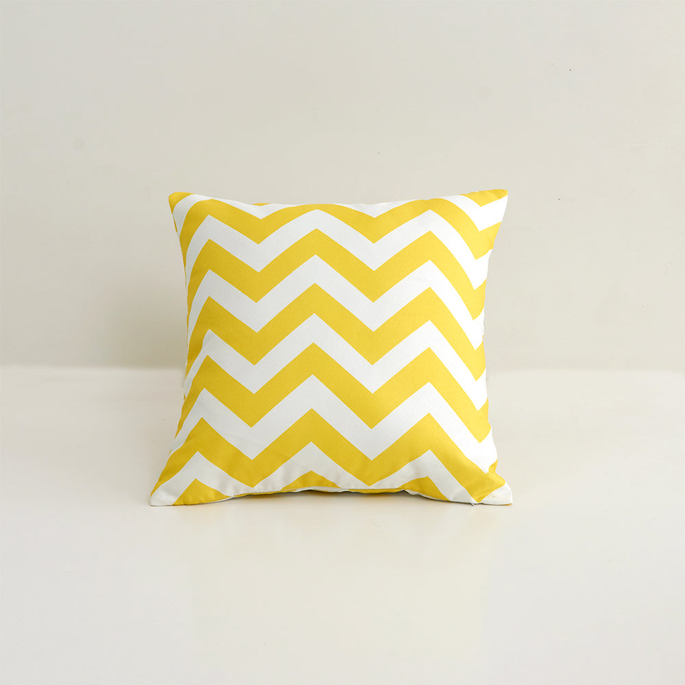 Striped & Wavy Outdoor Waterproof Throw Pillow with Insert