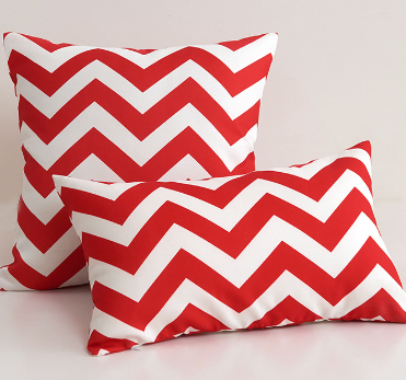 Striped & Wavy Outdoor Waterproof Throw Pillow with Insert