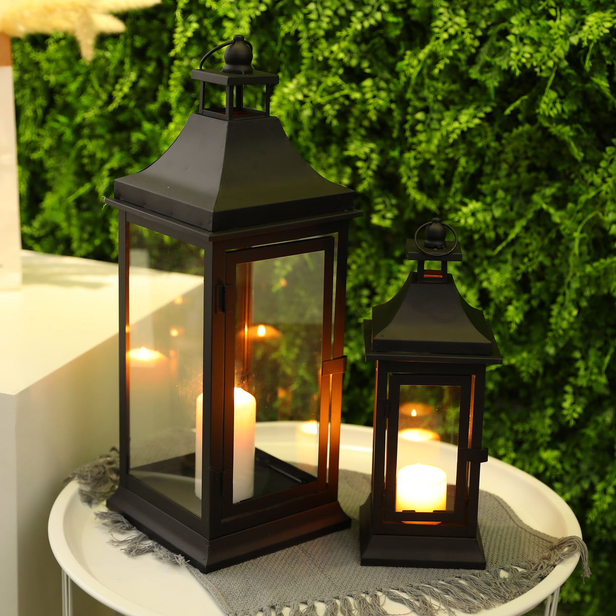 Outdoor candle lantern set - product view 2