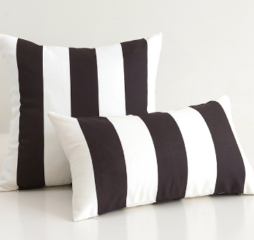 Striped & Wavy Outdoor Waterproof Throw Pillow with Insert