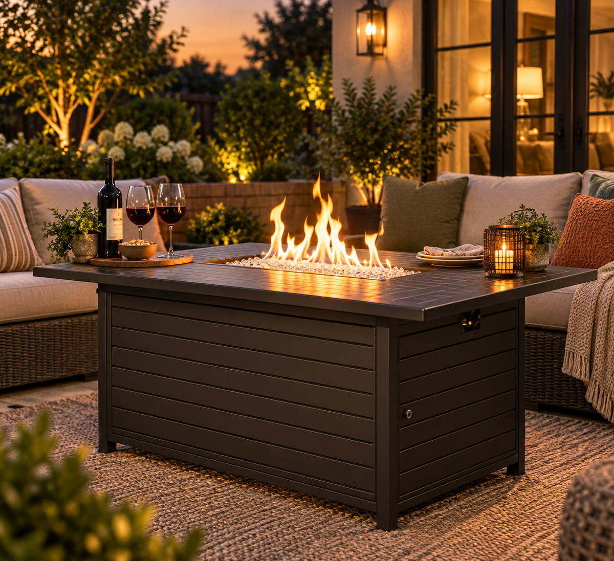 Longmont 48" Convertible Gas Fire Pit Table