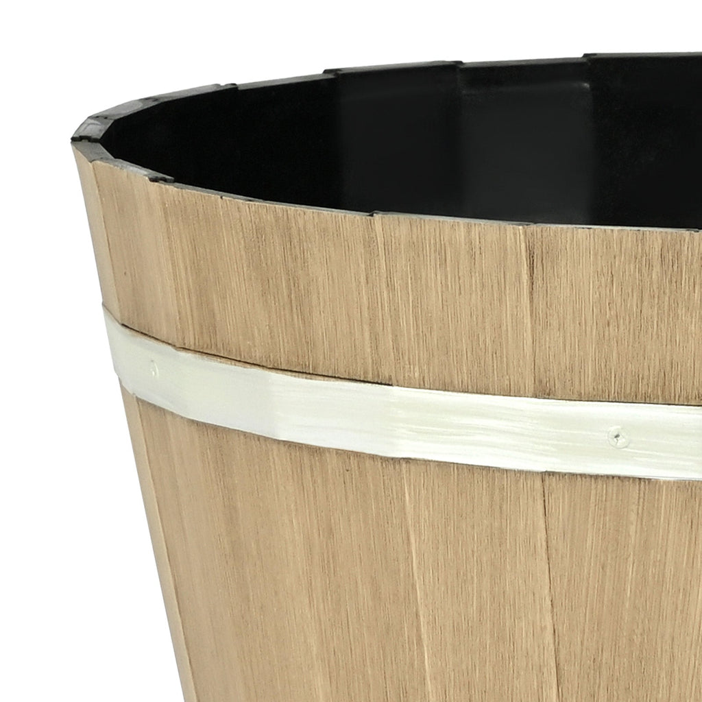 Rustic Whiskey Barrel Planter