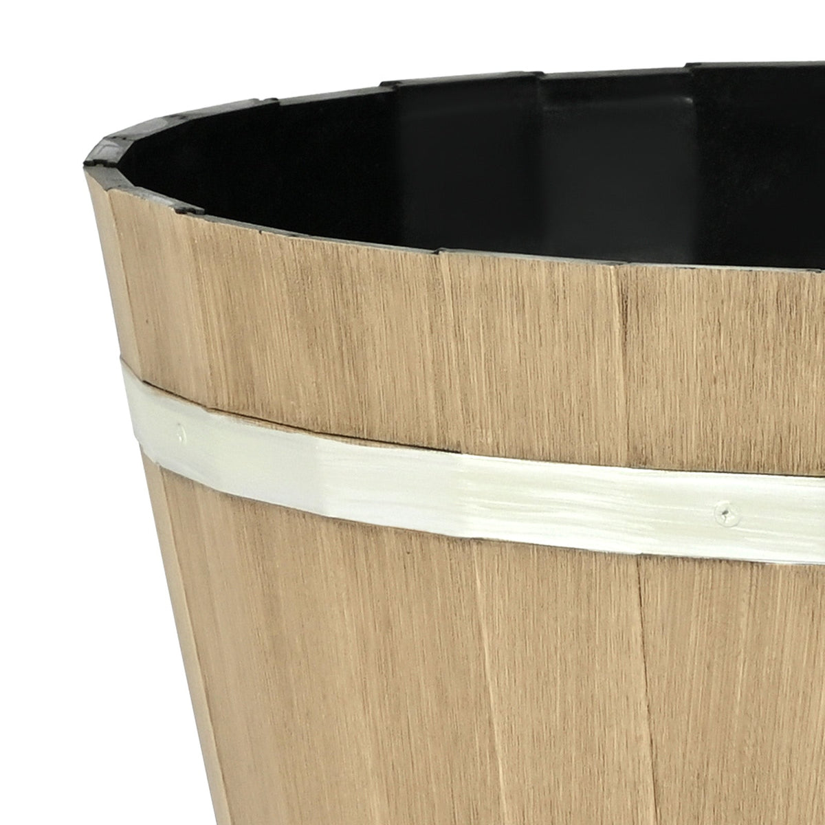 Rustic Whiskey Barrel Planter