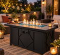 42” Propane Fire Table with Blue Fire Glass