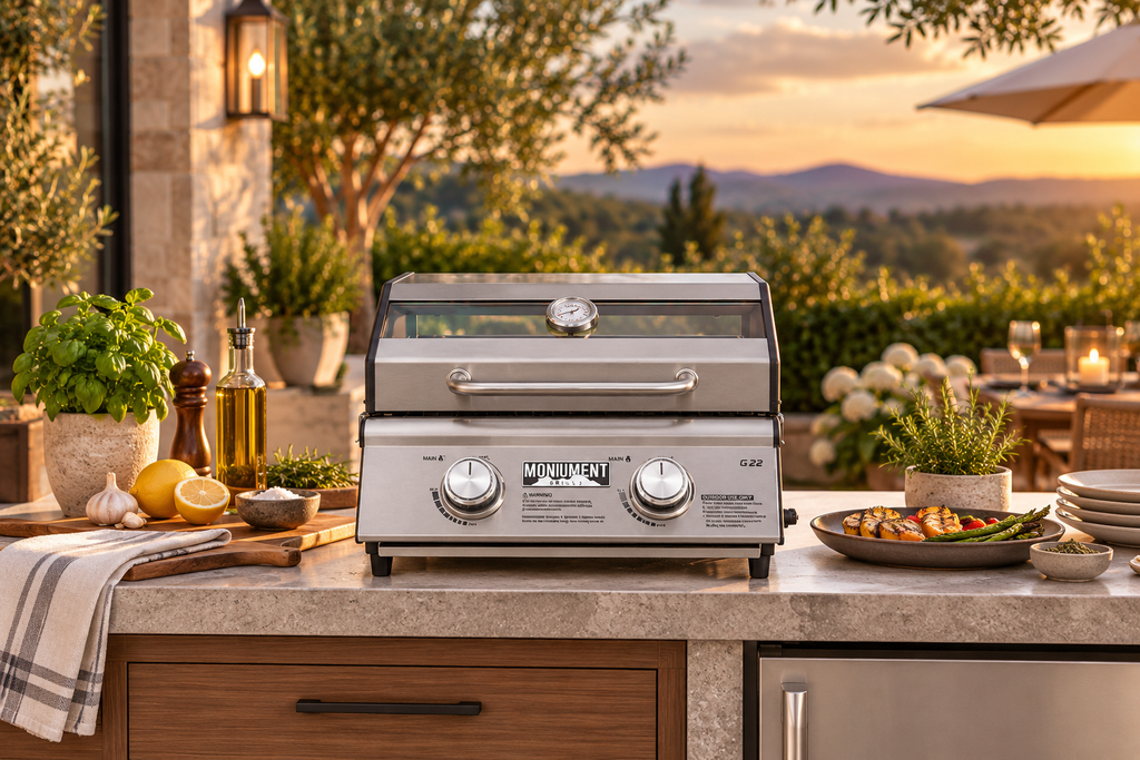 G22 Stainless Steel Tabletop Propane Gas Grill