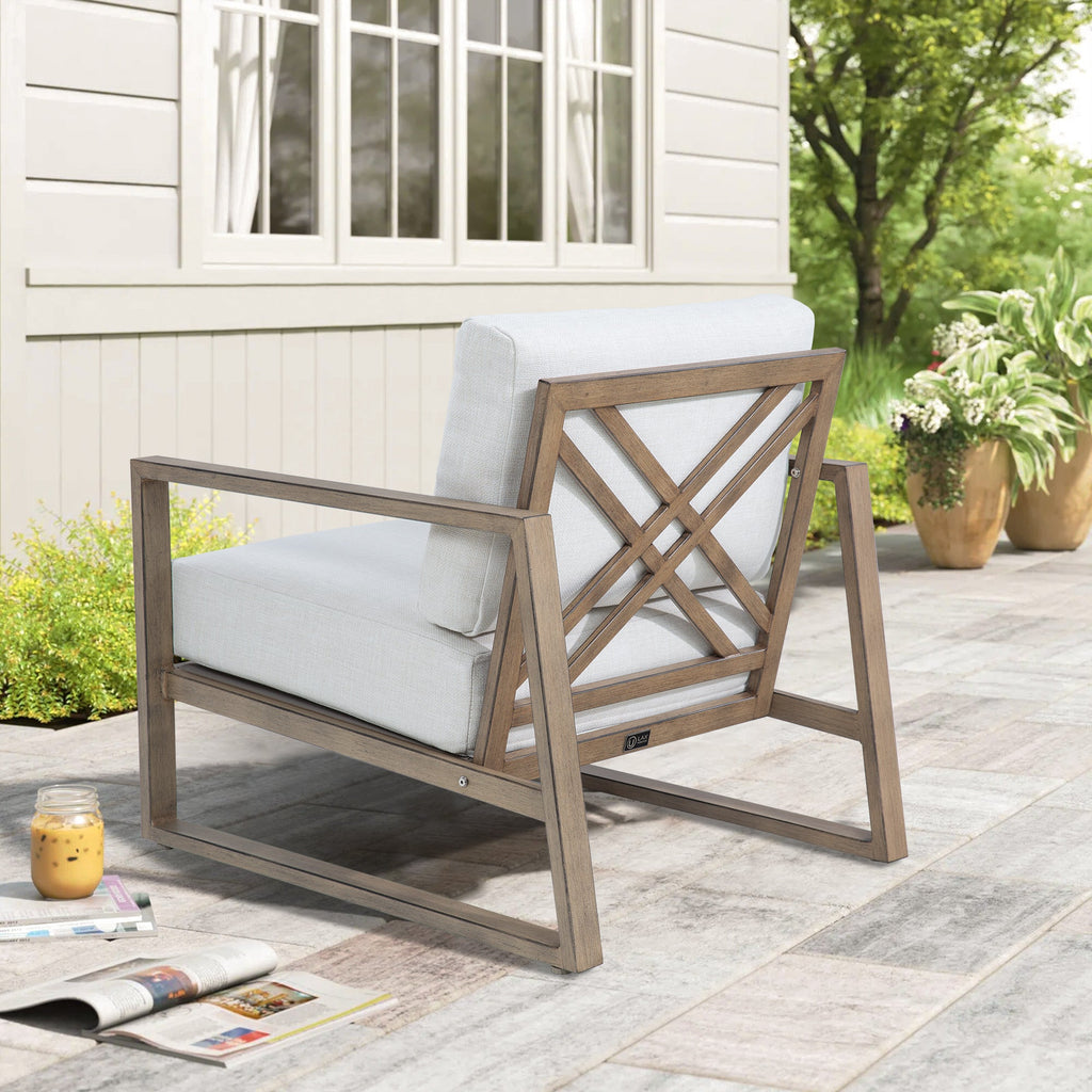 Hamarto Patio 2 Lounge Chair and 2 Ottoman With Side Table