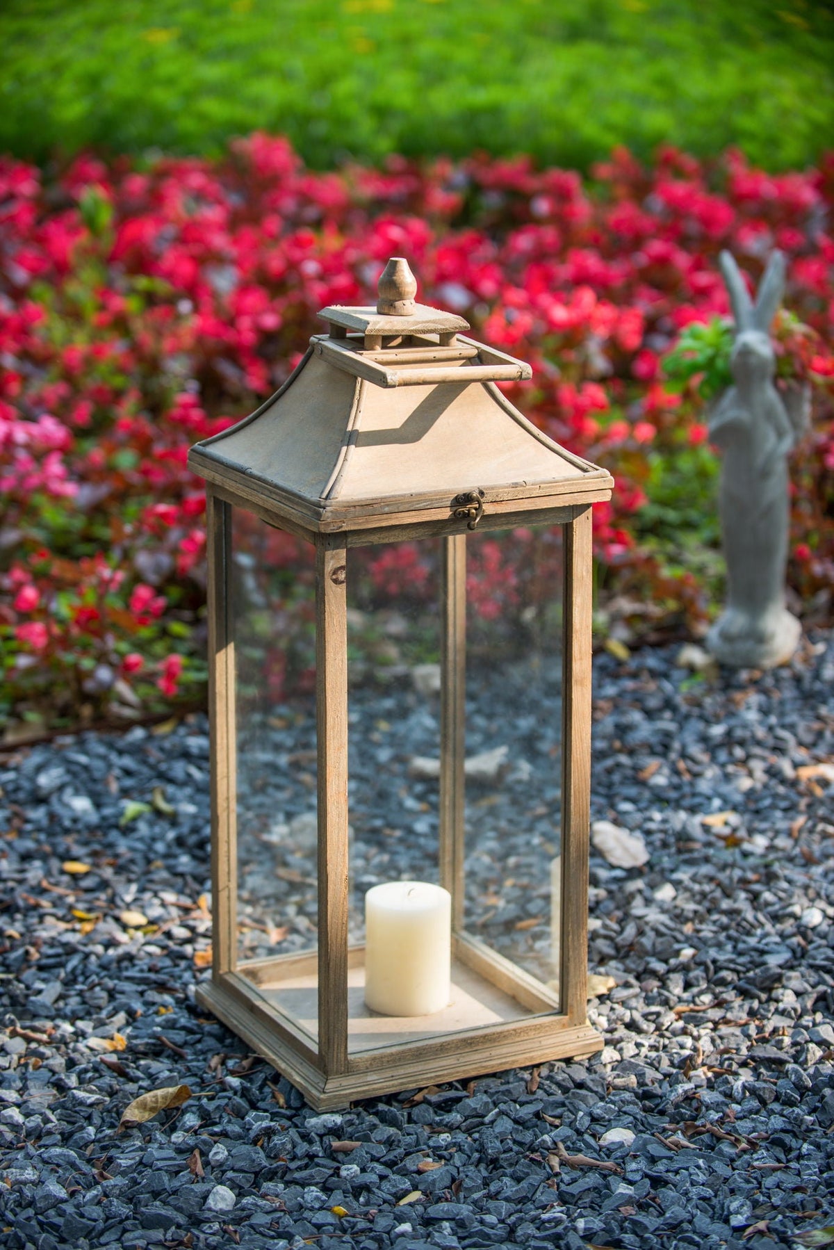 Ivory wood candle lantern set - product view 12