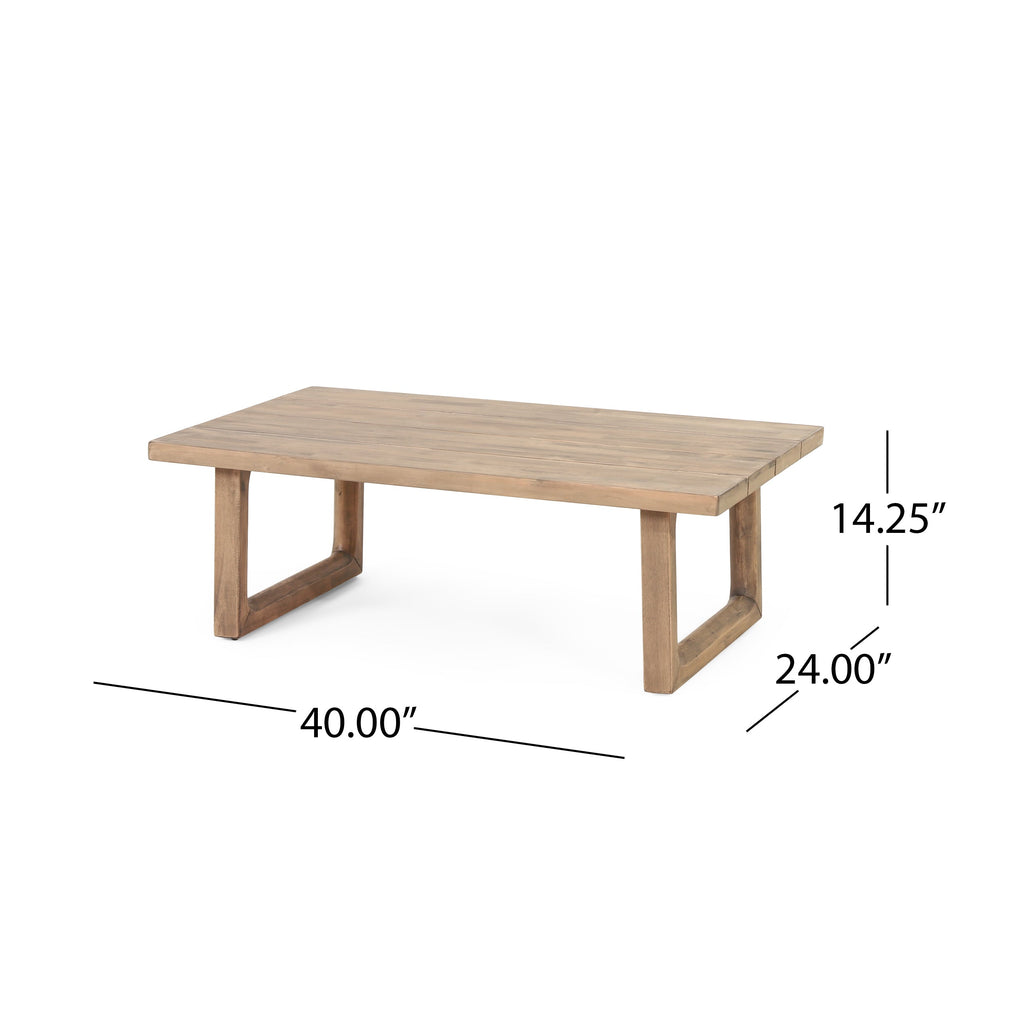 4-Piece Acacia Wood Outdoor Conversation Set