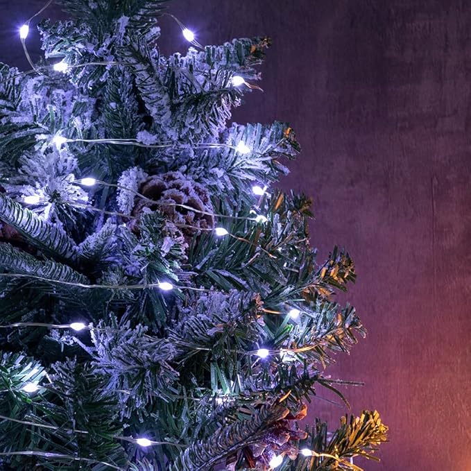 100-Foot Cool White LED Fairy String Lights – 300 Lights