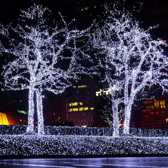 100-Foot Cool White LED Fairy String Lights – 300 Lights