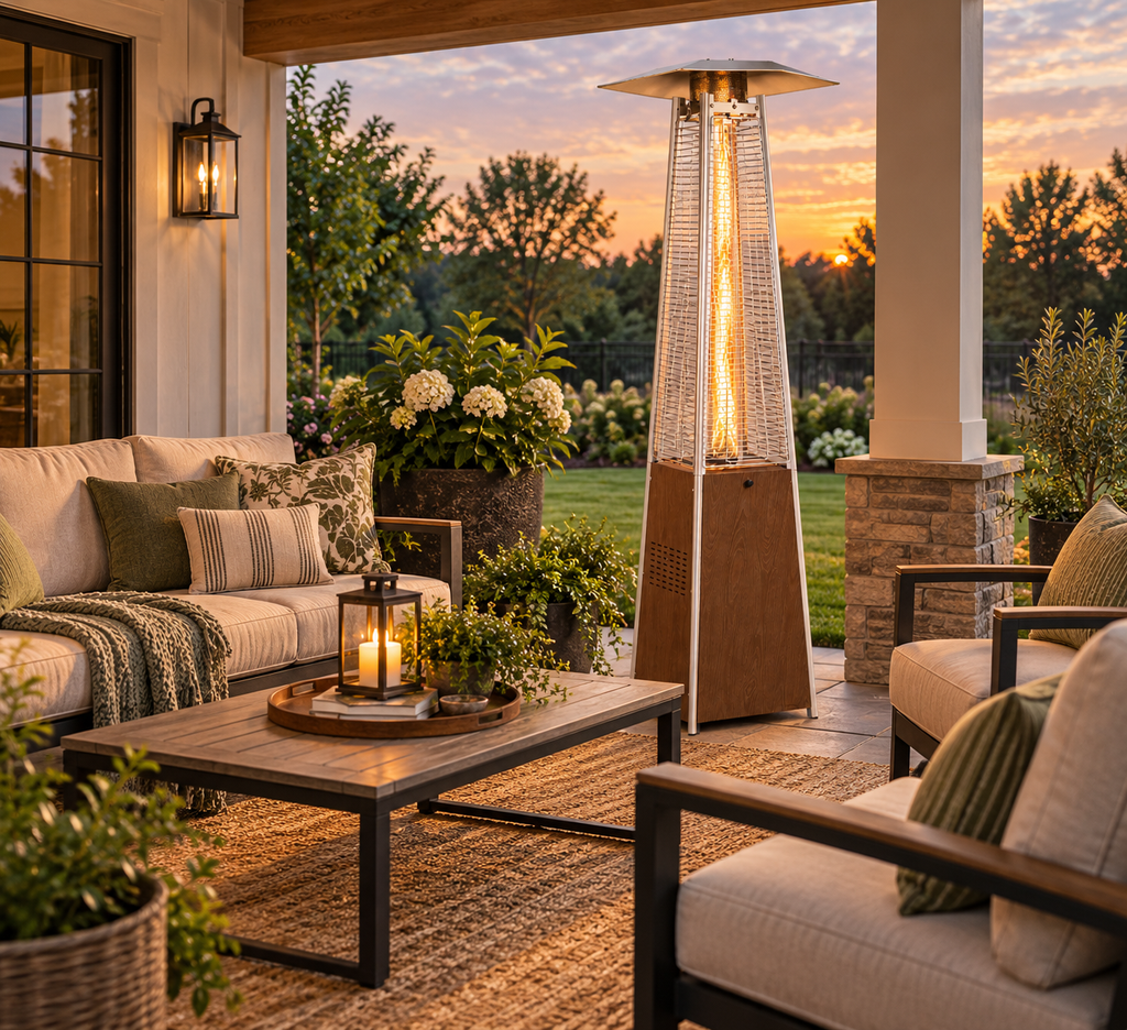 48,000 BTU Pyramid Patio Heater