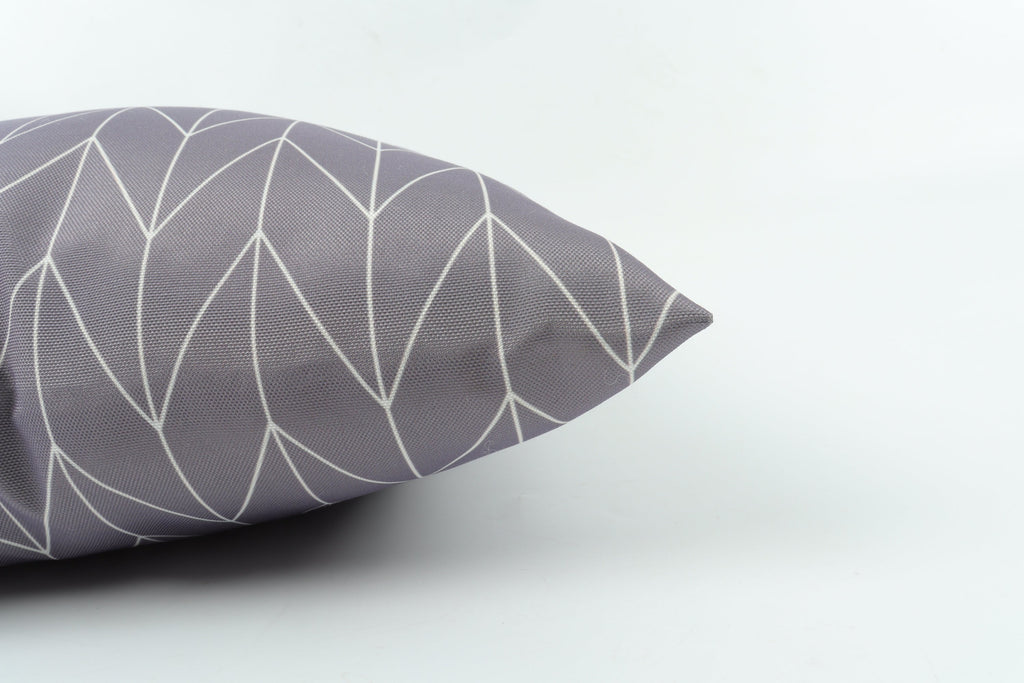 Dusty Gray Outdoor Throw Pillows – Set of 2, 18"
