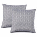 Dusty Gray Outdoor Throw Pillows – Set of 2, 18"