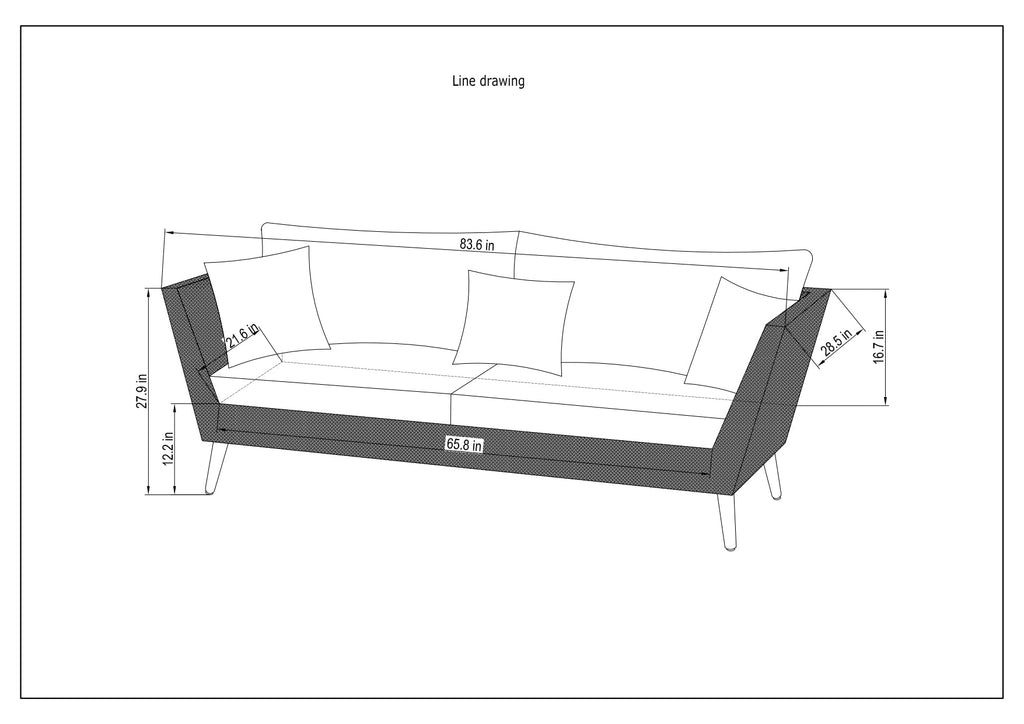 Eucalyptus & Wicker Outdoor Seating Set – 3- or 4-Piece