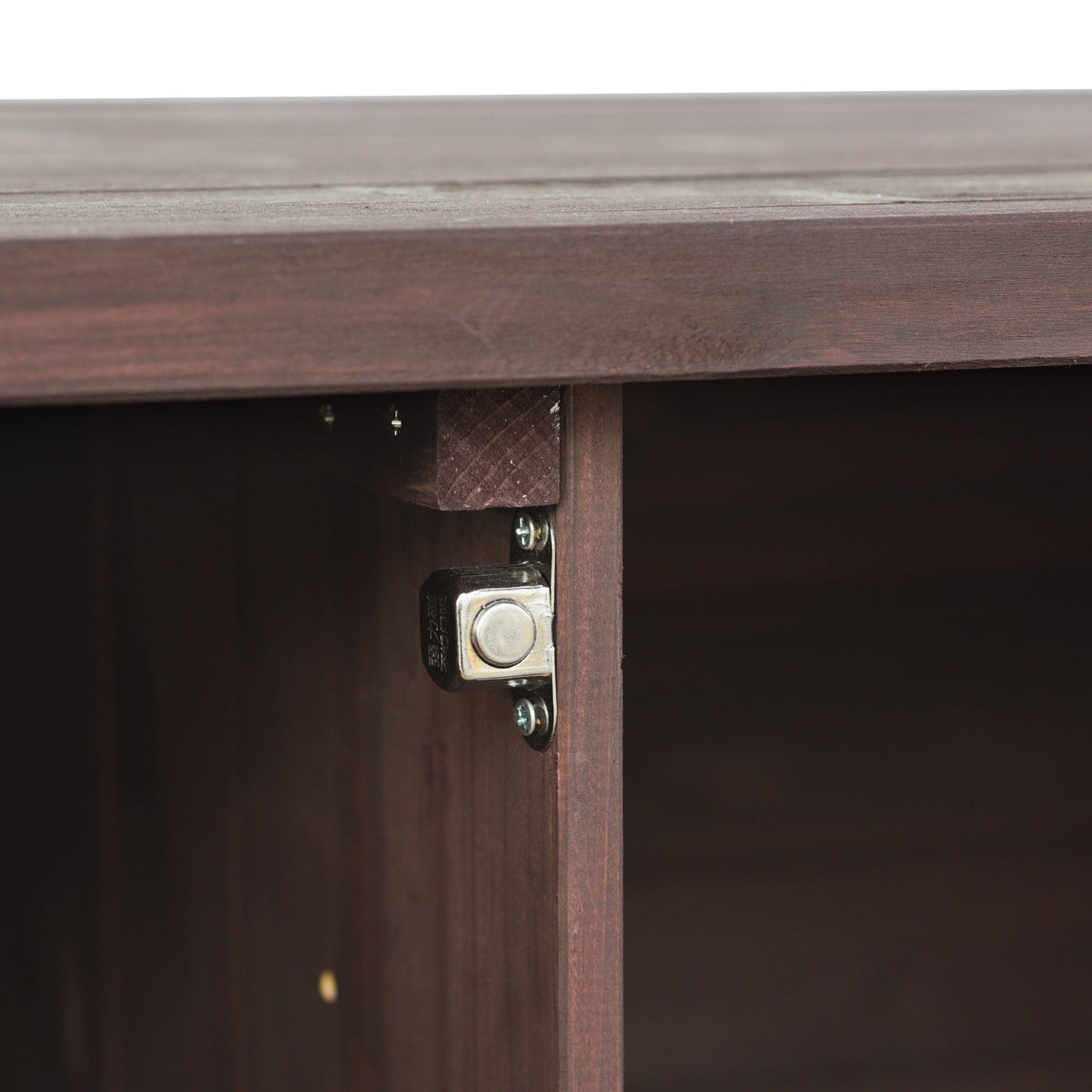 Outdoor Kitchen Island, Rolling Bar Cart & Storage Cabinet-Brown