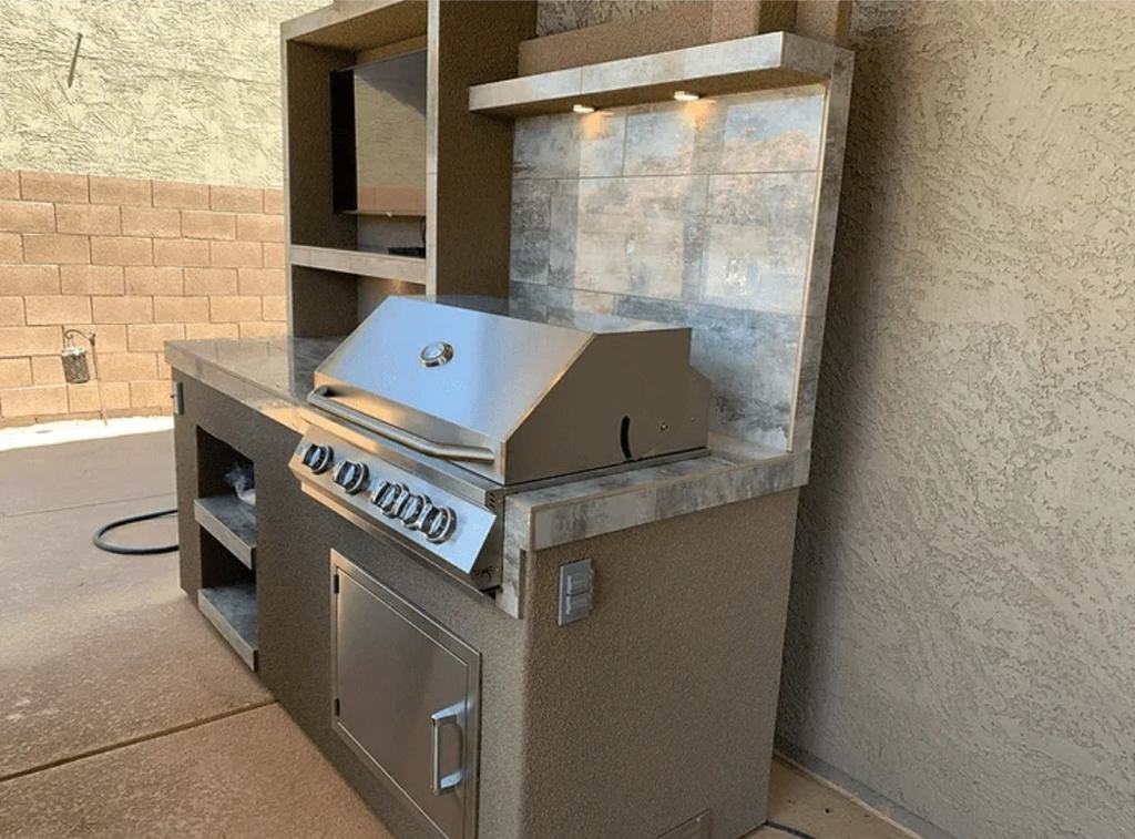 KoKoMo Baja Outdoor Kitchen with 12×12 Patio Cover