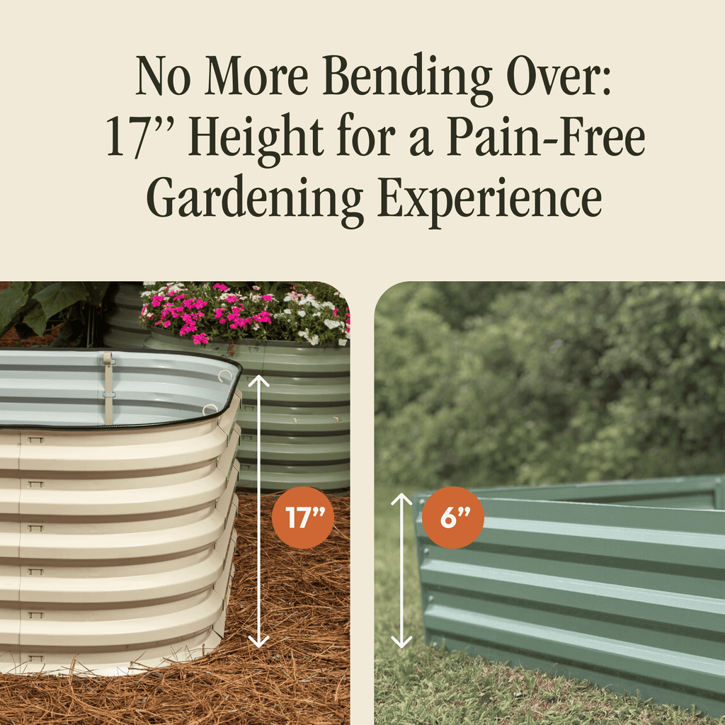 Gro-Rite "No Tools Needed" Premium Metal Raised Garden Bed Kit