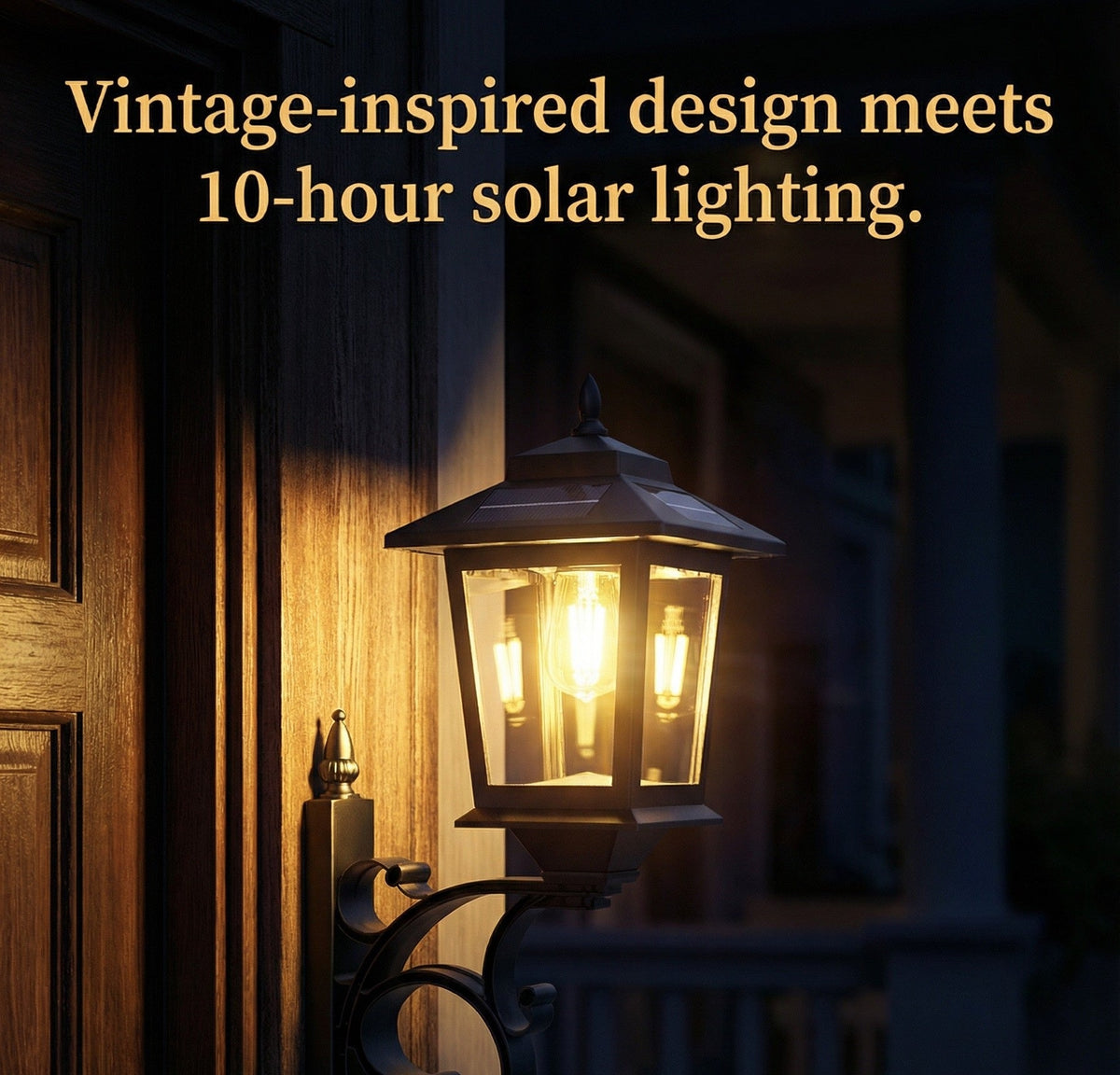 Solar Lamp Post with Planter