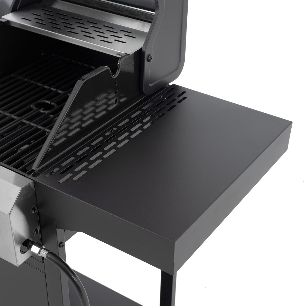 2+2 Gas Grill & Griddle Combo with Pizza Pan