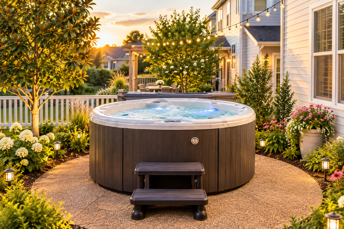 Northstar 5-Person Round Hot Tub – 7’ Outdoor Spa
