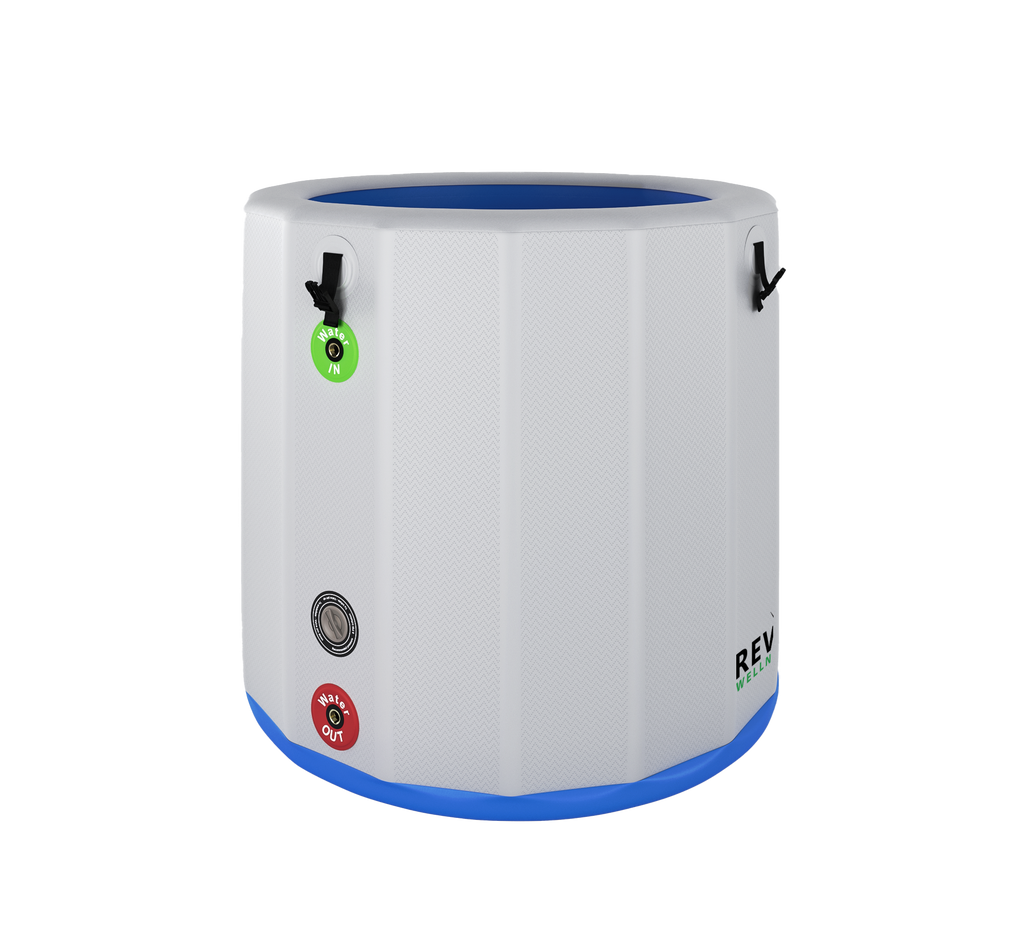 RevX Inflatable Cold Plunge Barrel with Steps
