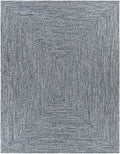 Carbrook cream charcoal and denim faux jute outdoor rug