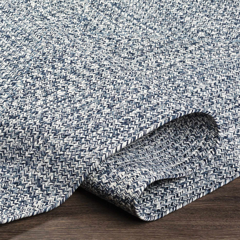 Folded Carbrook rug showing woven construction