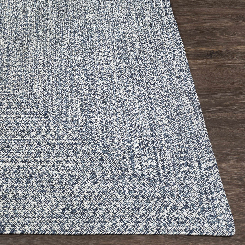 Carbrook cream charcoal denim outdoor rug front view