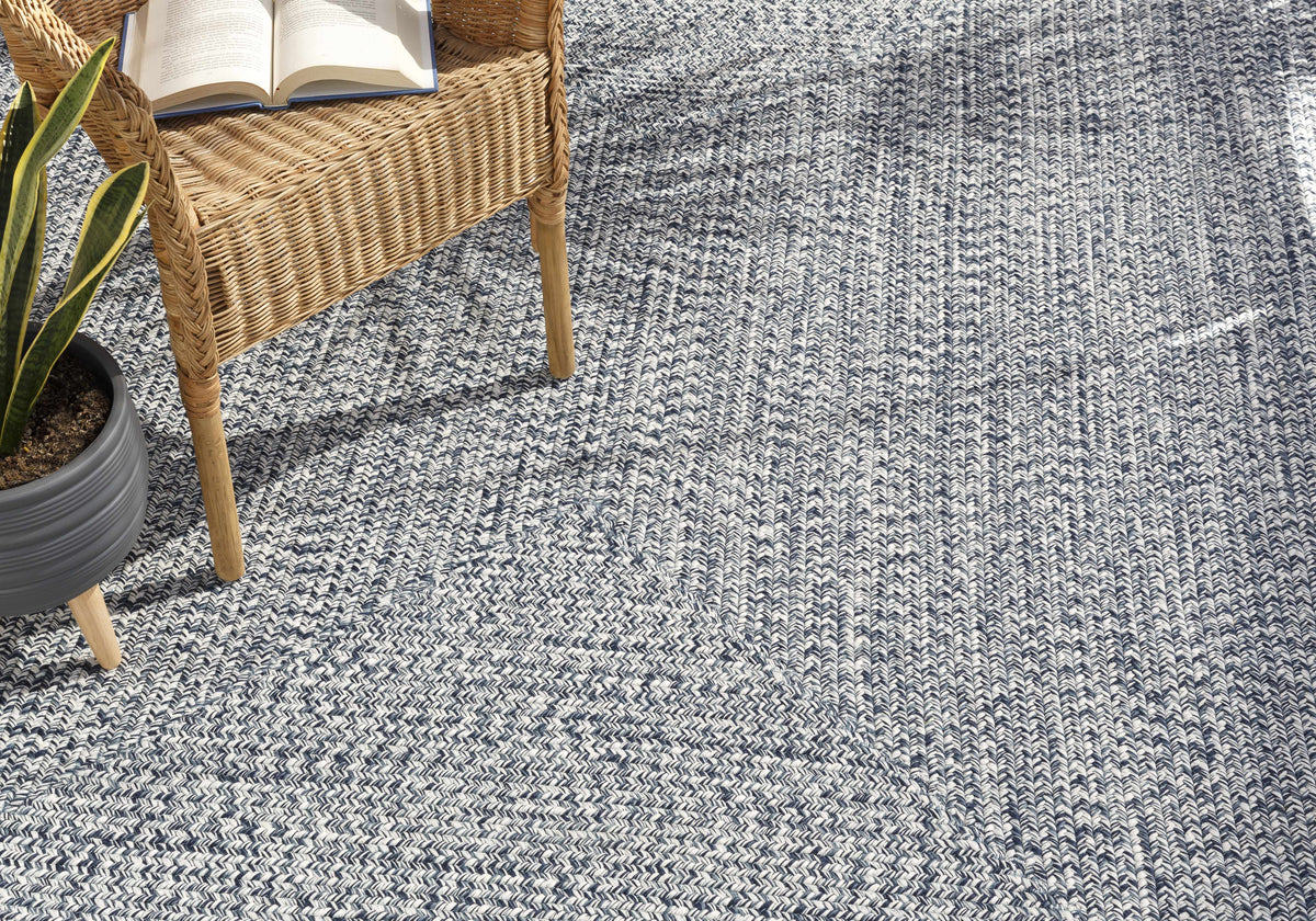 Carbrook braided faux jute rug styled with furniture