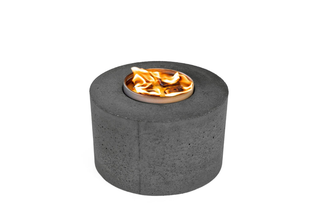 Classic Cylinder Tabletop Concrete Fire Pit