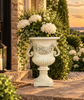 Classic White Garden Urn Planter