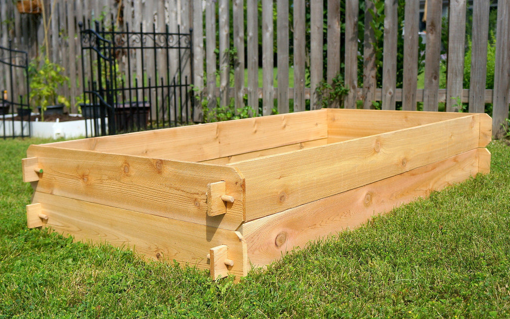 Double-Deep Cedar Raised Garden Bed Kit