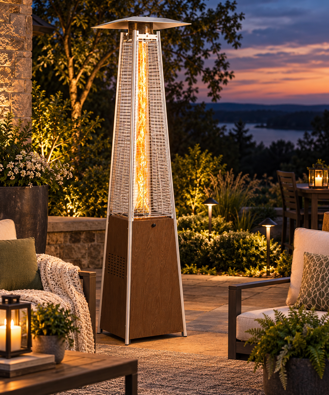 48,000 BTU Pyramid Patio Heater