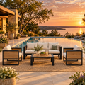 4-Piece Aluminum Outdoor Conversation Set