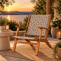 Acacia Outdoor Chair in Diamond-Weave Wicker
